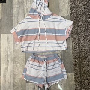 Crop top/ Short set